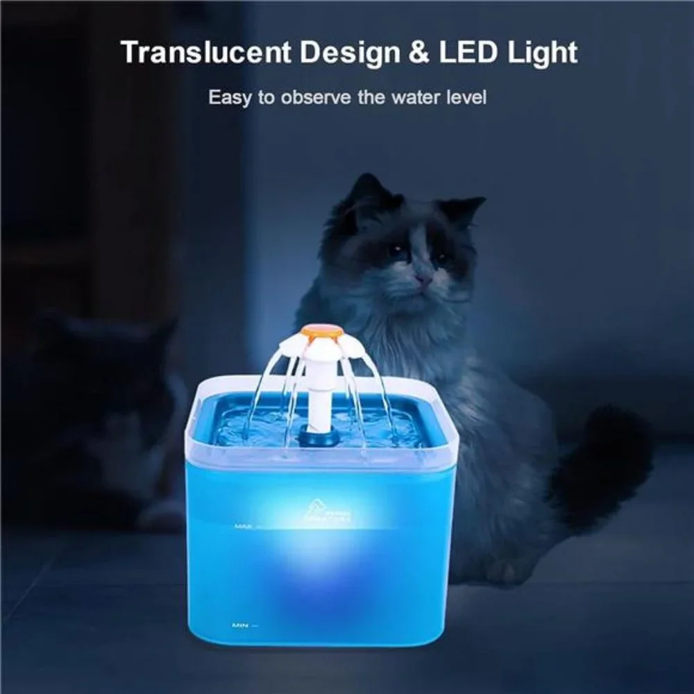 Cat Water Fountain, 67oz/2L Automatic Cat Drinking Fountain, Pet Water Fountain